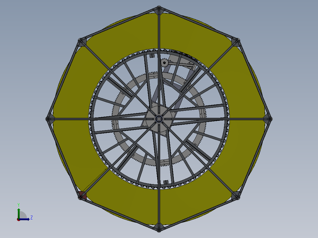 网链螺旋冷却输送塔sw18可编辑左视图