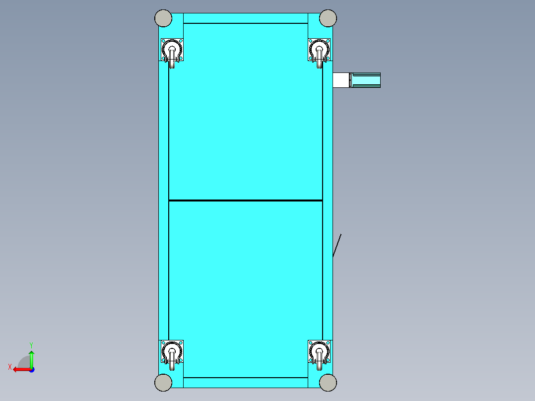 电感针脚上锡包胶机step后视图