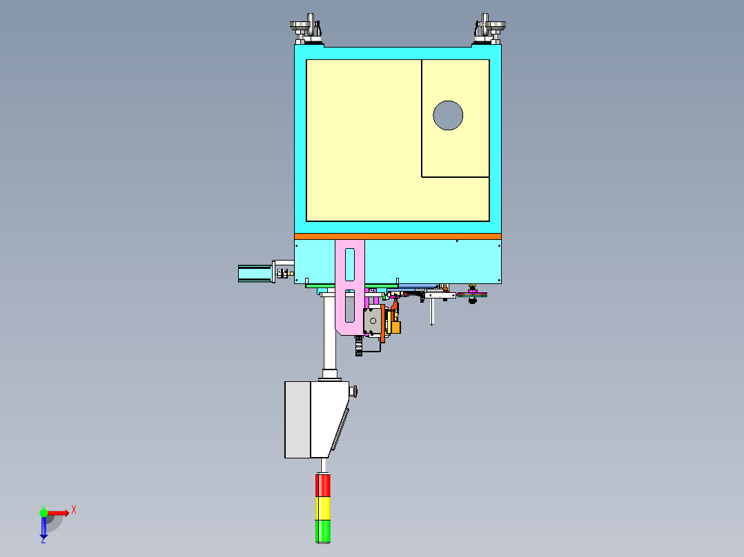 电感针脚上锡包胶机step俯视图