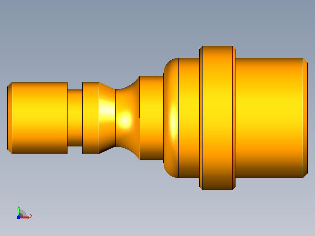 阶梯轴类工艺分析前视图