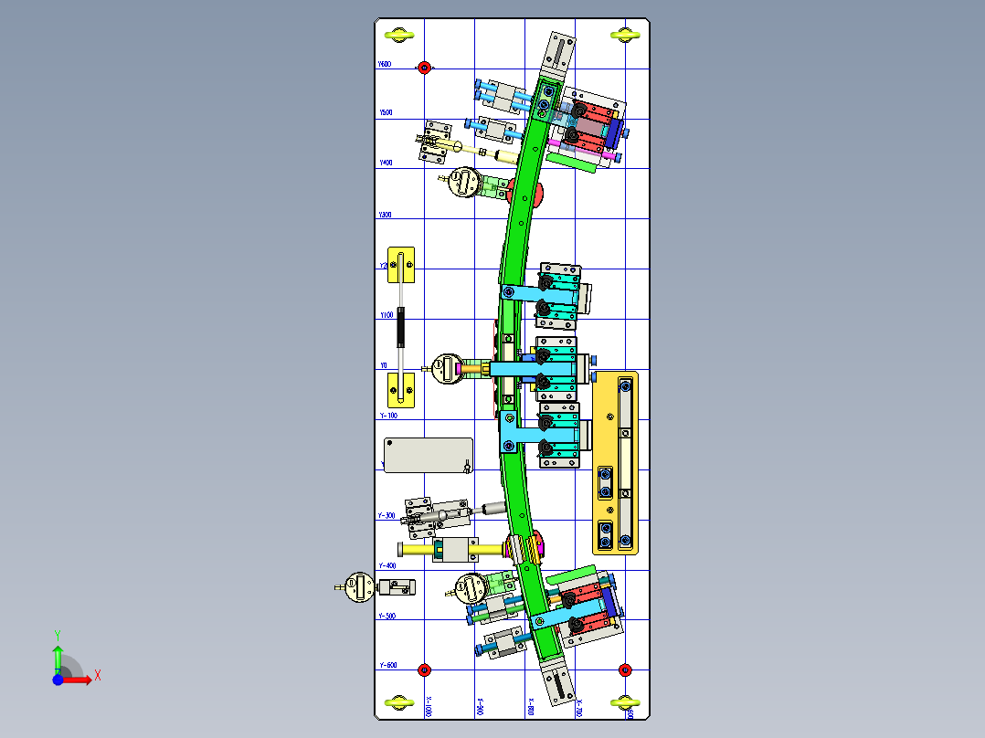 汽车前保防撞梁384857前视图