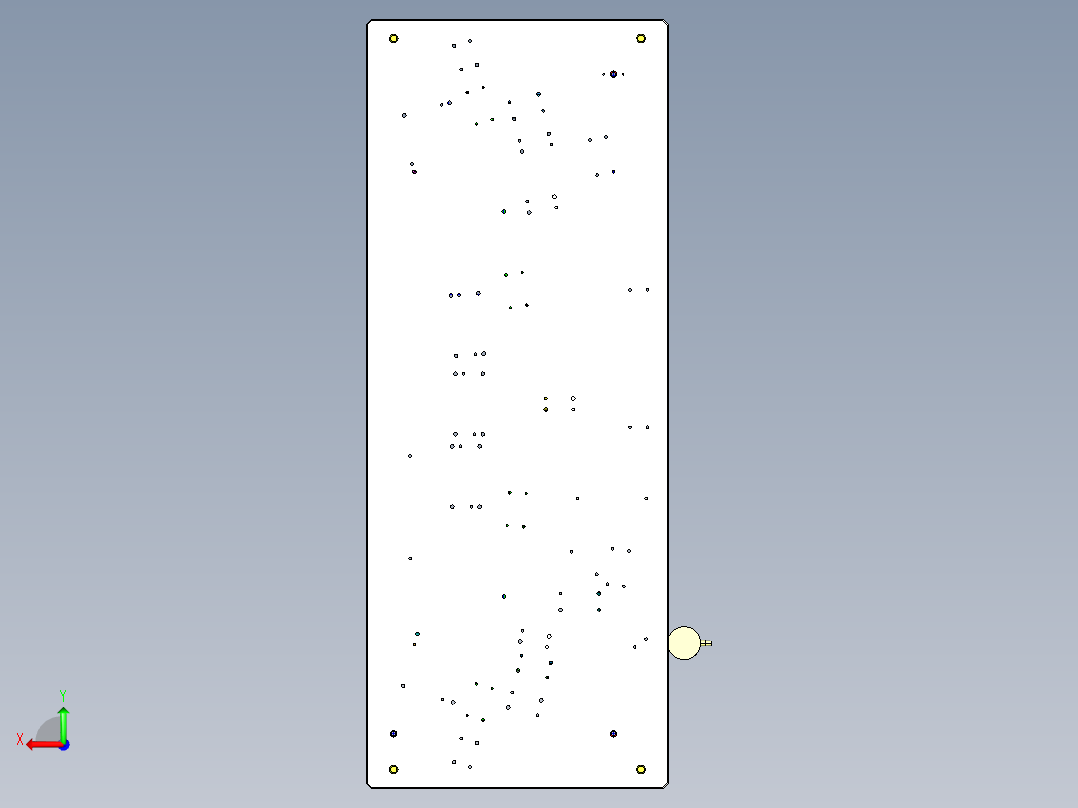 汽车前保防撞梁384857后视图