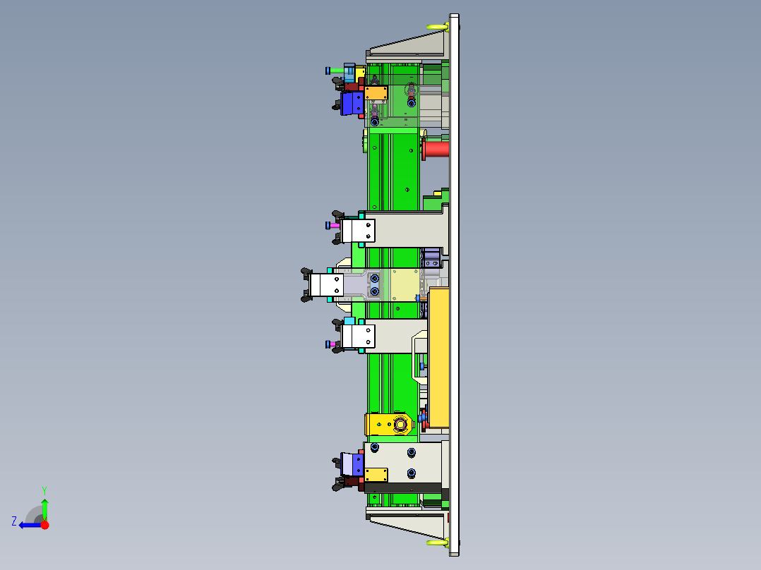 汽车前保防撞梁384857右视图