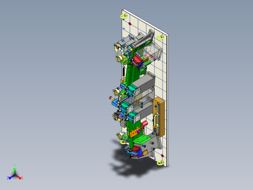 汽车前保防撞梁384857正等轴测缩略图