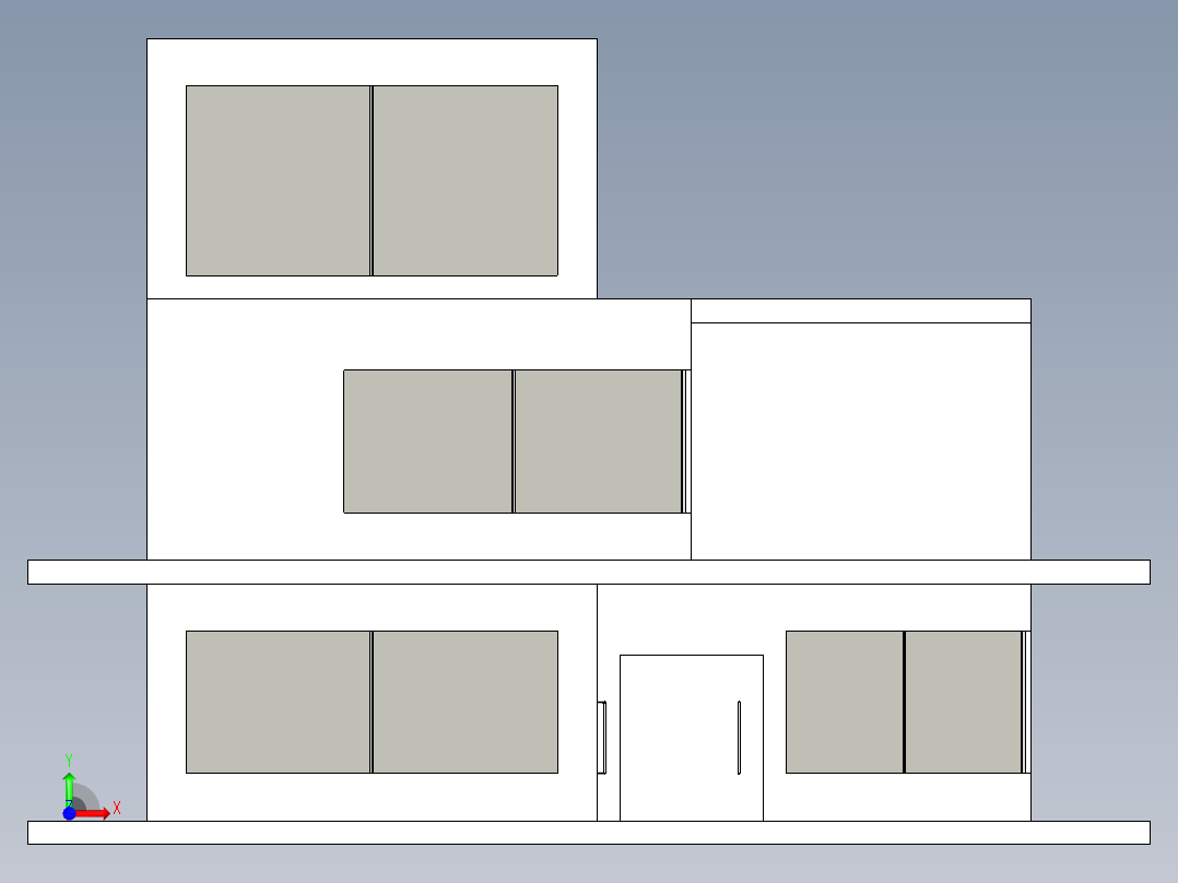 房子、建筑(16)前视图