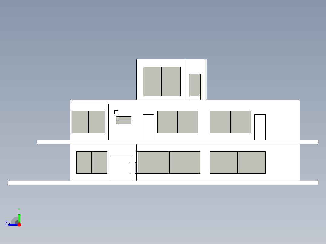 房子、建筑(16)右视图