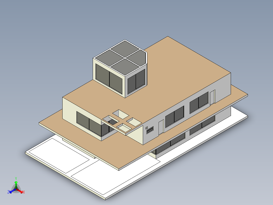 房子、建筑(16)正等轴测图