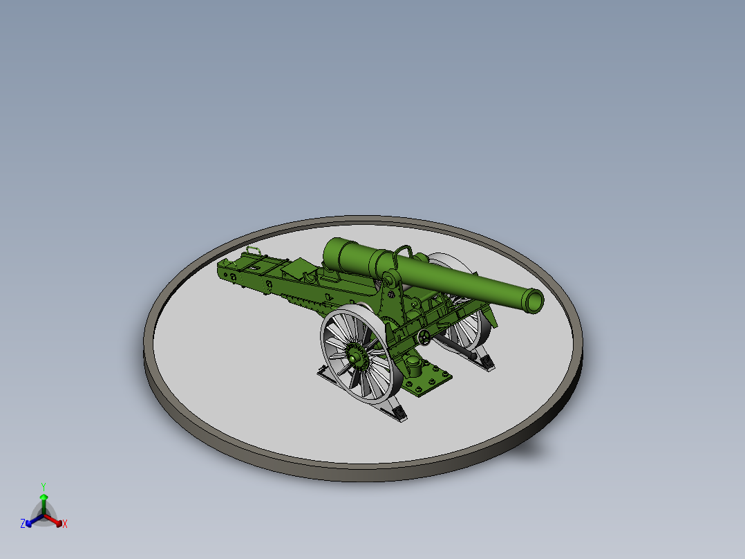 大炮(29)正等轴测图