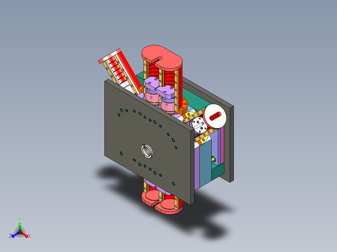 雨水管三叉接头注塑模具设计正等轴测图