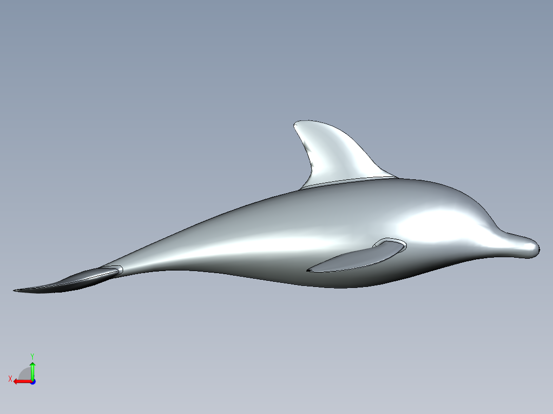 B3004581-海豚后视图