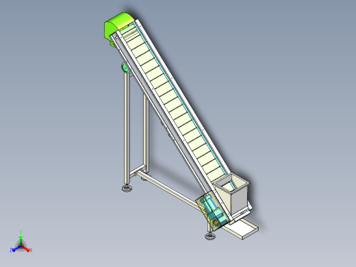 灌装机进料皮带线F正等轴测缩略图