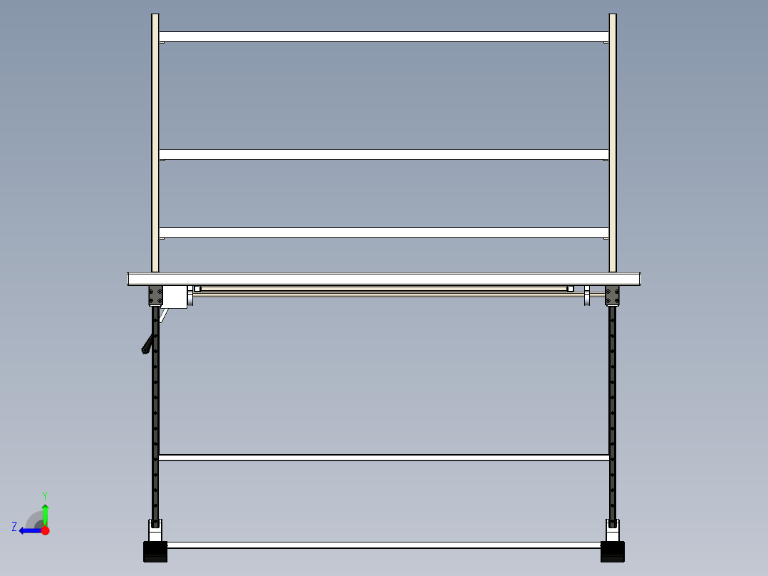 工作台workbench-jta-2011--stp stl右视图