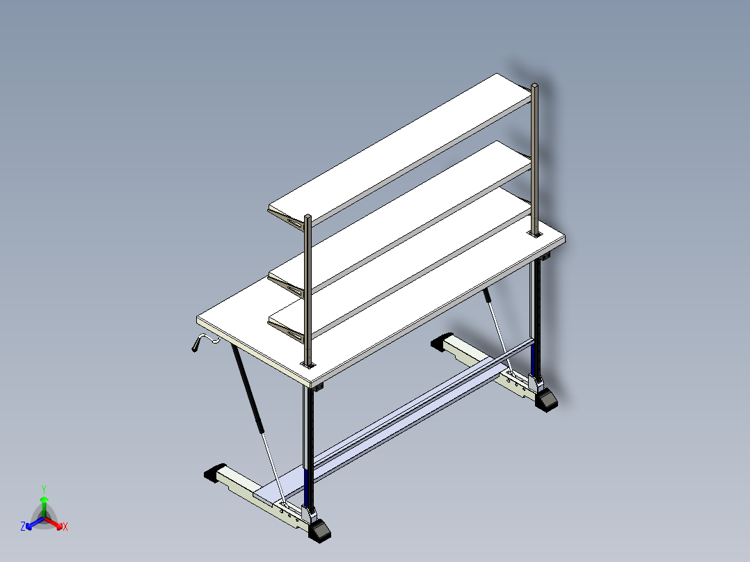 工作台workbench-jta-2011--stp stl正等轴测图