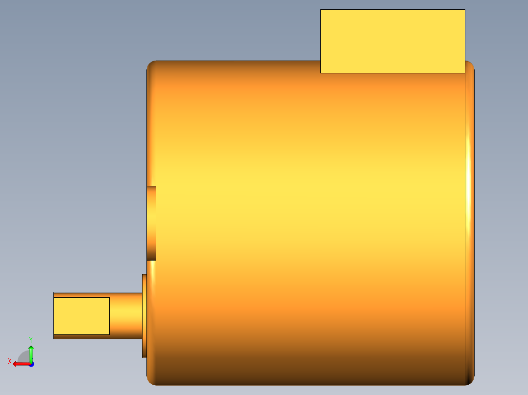 步进电机 PMG35120-01 充盈电机后视图