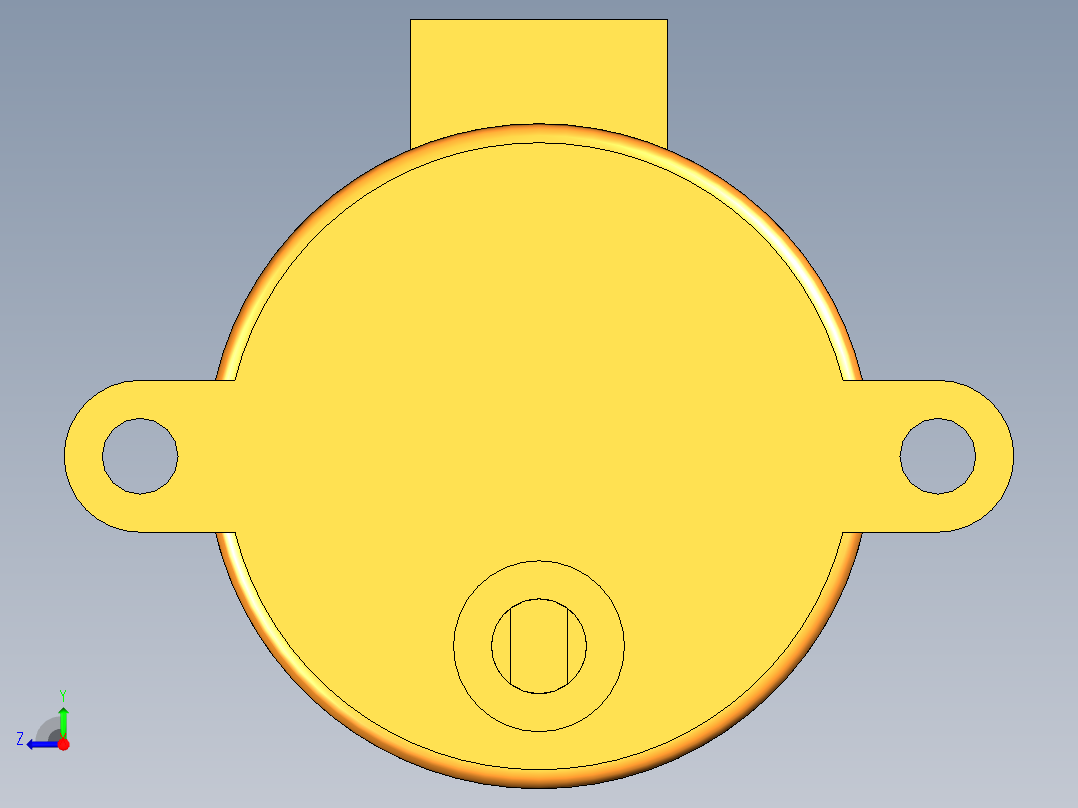 步进电机 PMG35120-01 充盈电机右视图