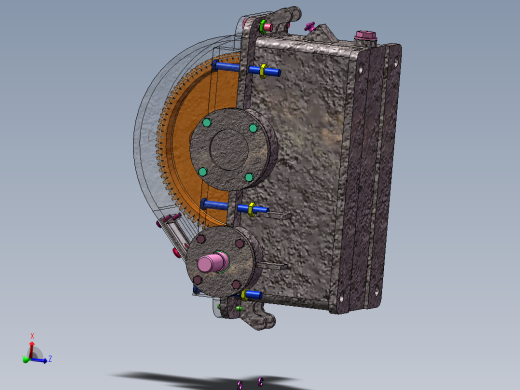 一级圆柱齿轮减速器有V带 F3500V0.8D280斜齿设计师syzn0121