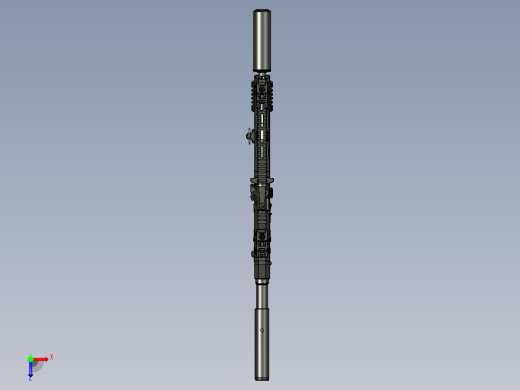 手枪左轮冲锋枪老式狙击步枪设计3D图纸wz-2022-perun-a4-1 1 STP俯视缩略图