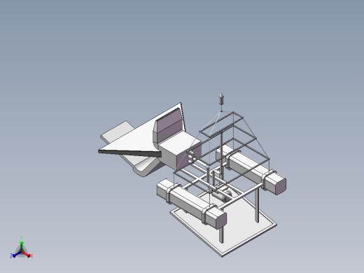 河道水质净化修复设备正等轴测缩略图