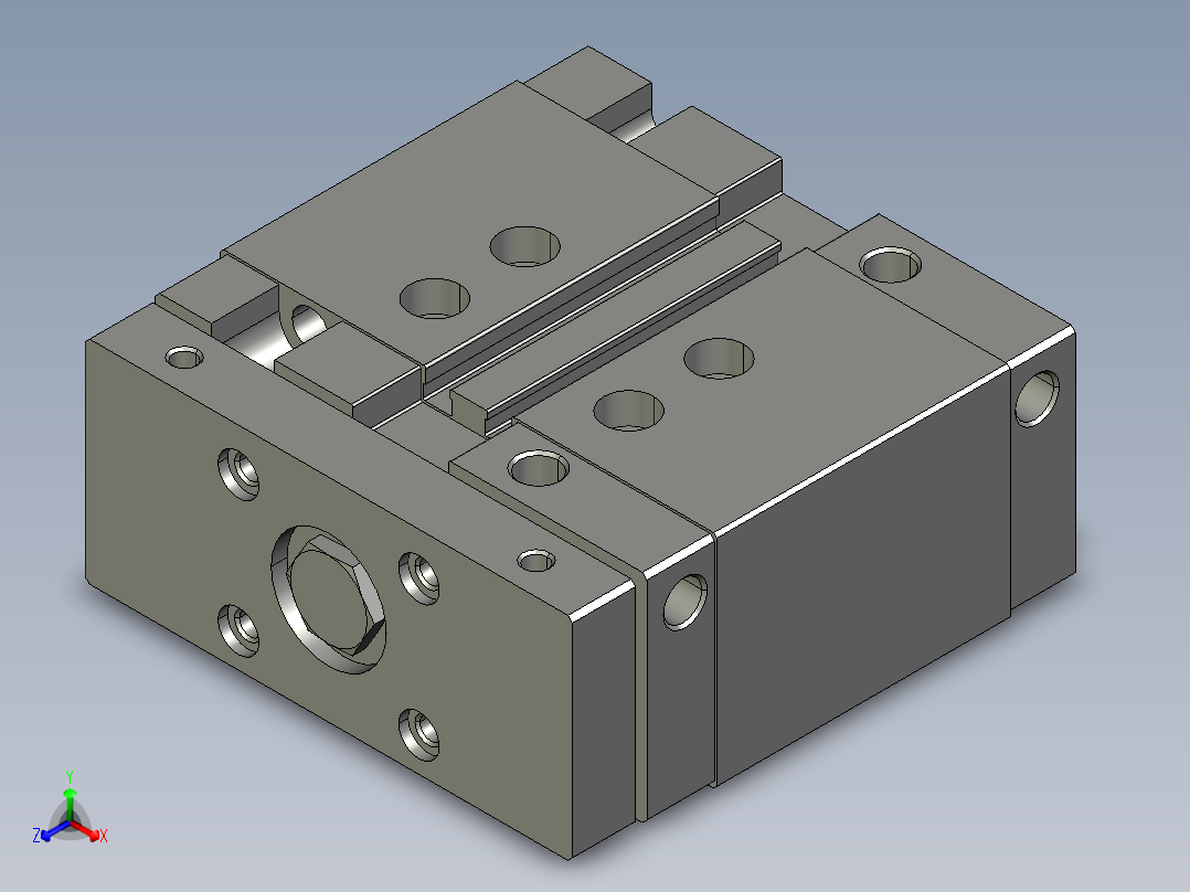 费斯托气缸532318_DFM_32_20_B_P_A_KF主视图