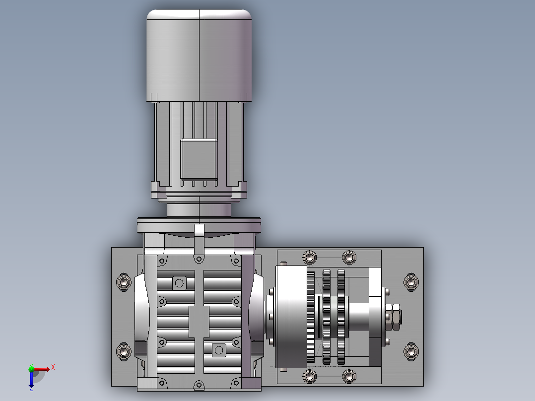 C型翻转机 1729539俯视图