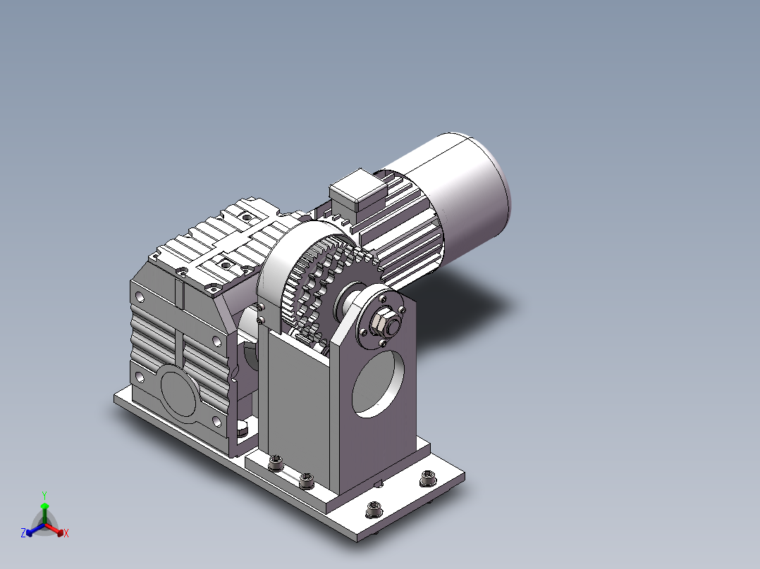C型翻转机 1729539正等轴测图