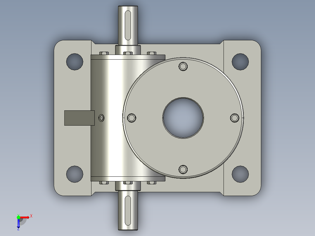 SWL5T蜗轮丝杆升降机俯视图