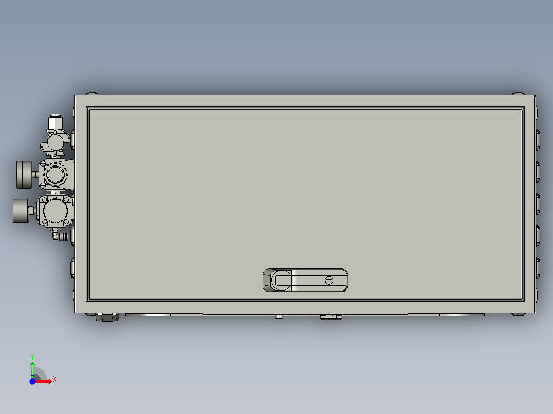包装喷墨打标一体机前视图