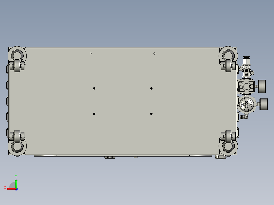 包装喷墨打标一体机后视图
