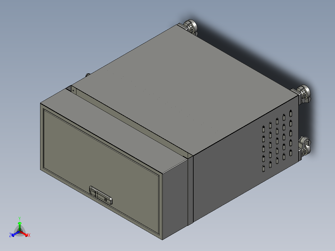 包装喷墨打标一体机正等轴测图