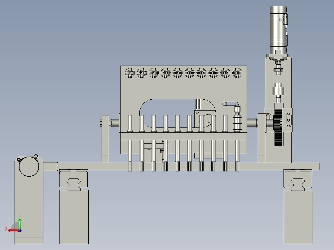 扬声器自动加工生产线设计-JA1308-HD-020000多轴旋转机构-V1后视图