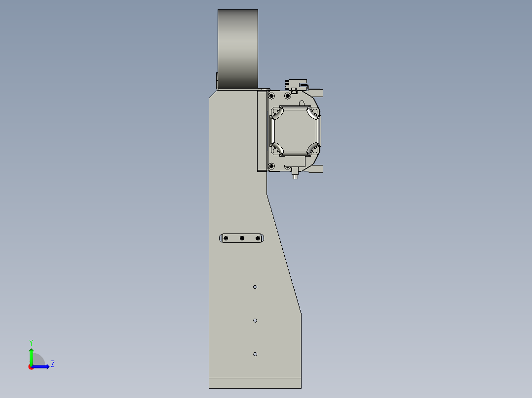 BLXDLDXA2103-04横移固定座组件OM左视图