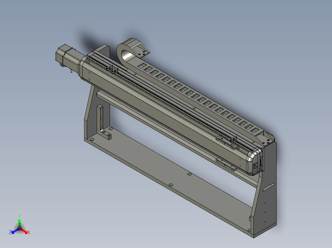 BLXDLDXA2103-04横移固定座组件OM正等轴测图