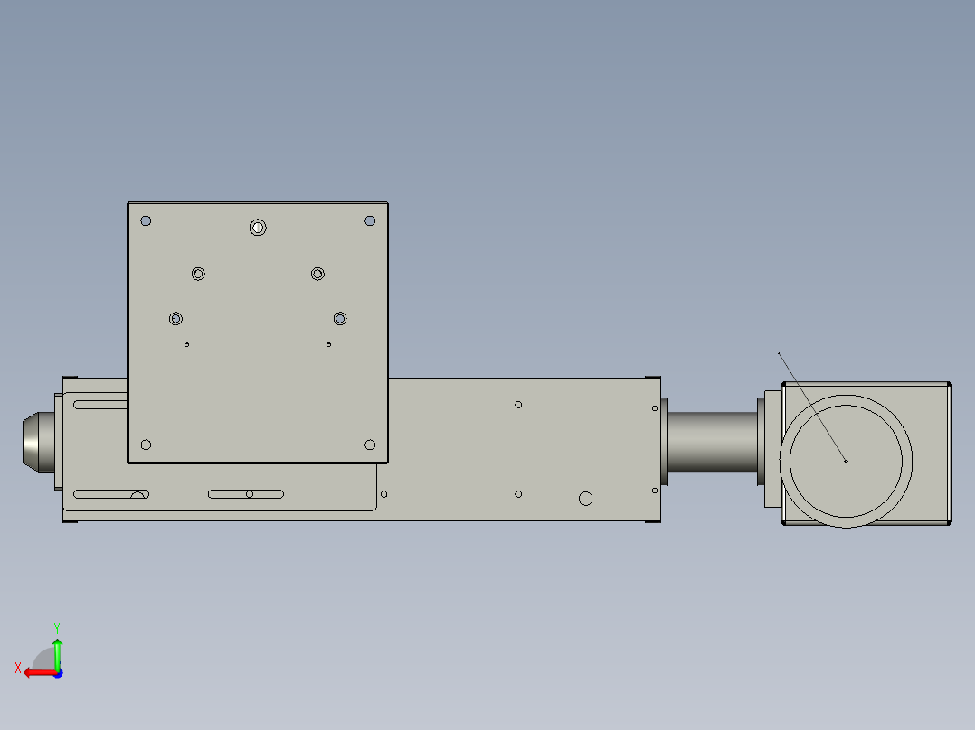 激光器+升降调节-装配体5反向后视图