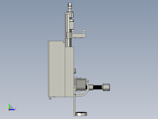 光学干涉仪试验装置波长测量左视缩略图
