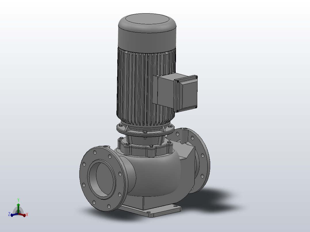 ISG╱IHG系列管道离心泵[ISG150-125]主视图