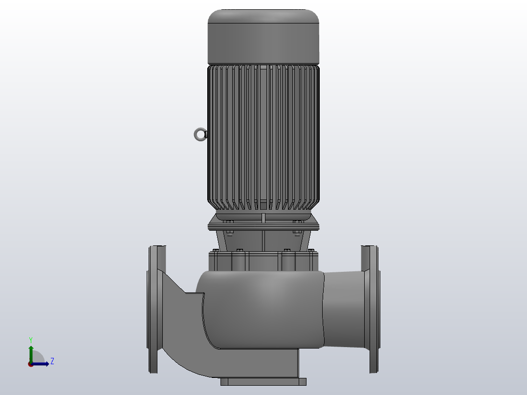 ISG╱IHG系列管道离心泵[ISG150-125]左视图