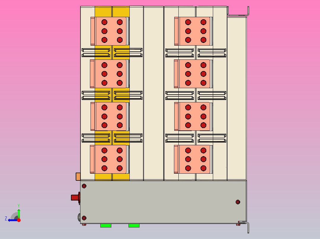 NH40-2000_4SZL 4P自动转换开关三维模型202011右视图