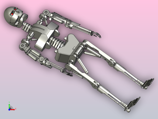 终结者机器人造型前视缩略图