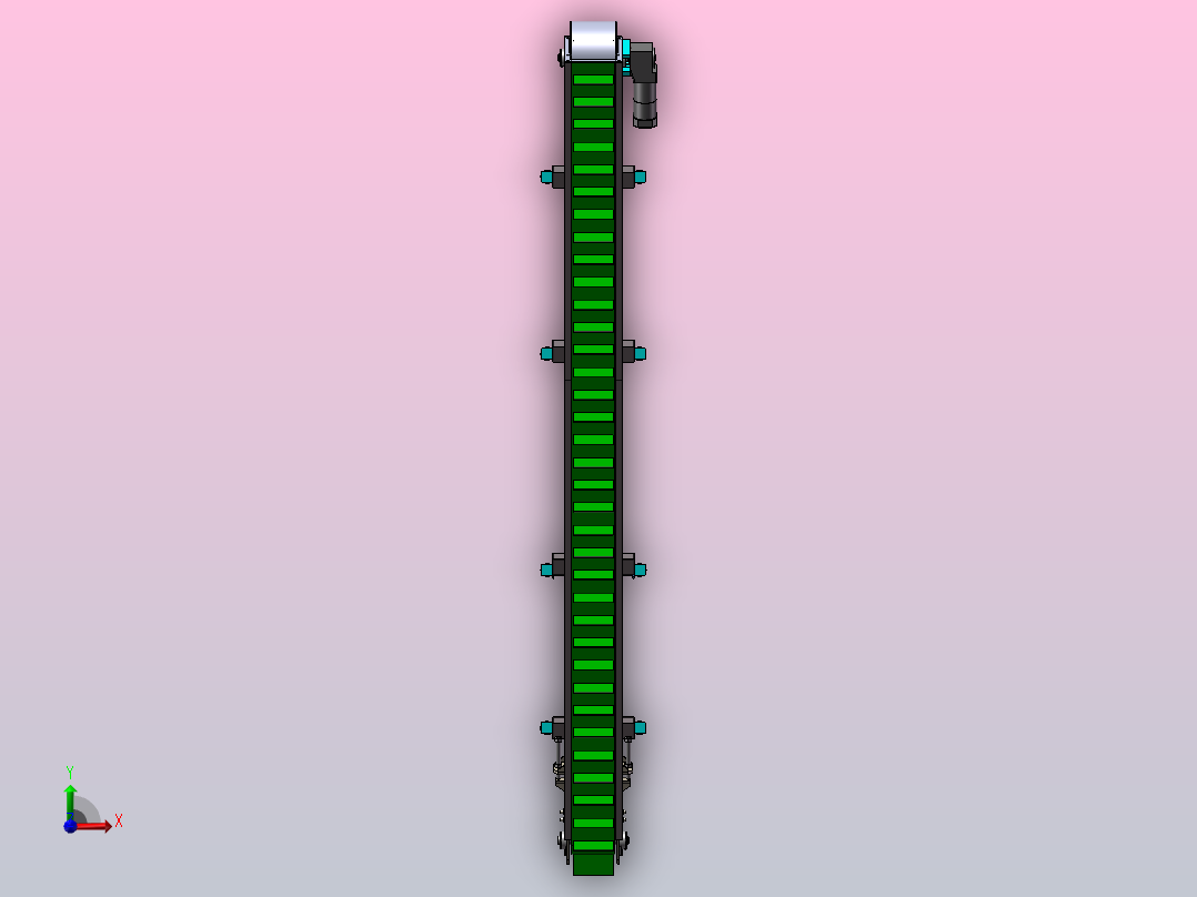 A4 提升输送机前视图