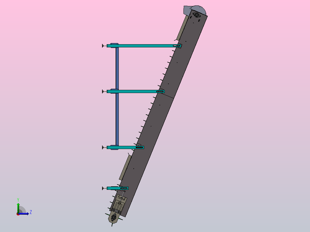 A4 提升输送机左视图