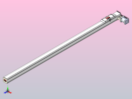 伺服电机集成皮带传动直线执行器TPA-OCB-100-192-L2350-DL-J90-N3正等轴测缩略图