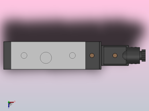 二位三通单电控换向阀[XQ230840]俯视缩略图