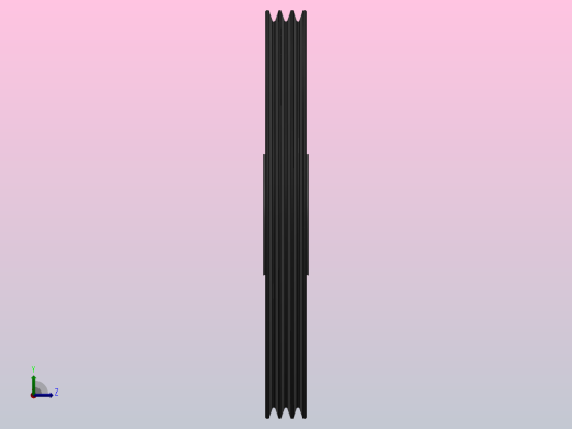 锥套式皮带轮 SPZ_SPZ400X3左视缩略图