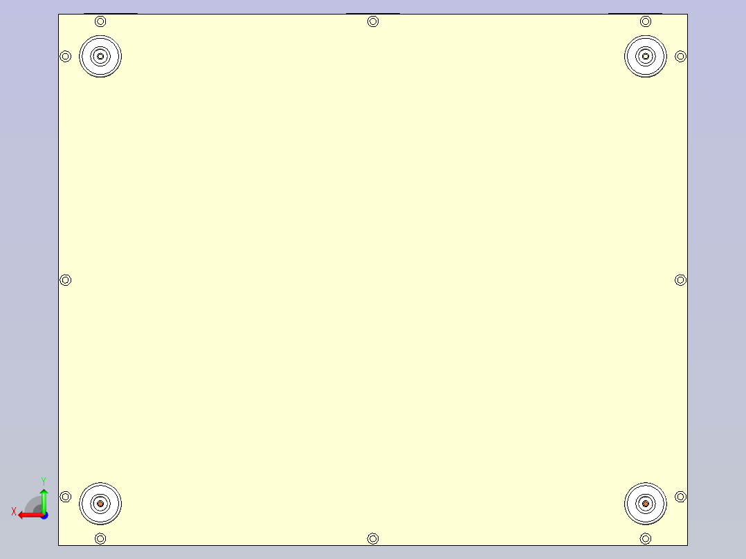 LED按键测试设备3D模型后视图