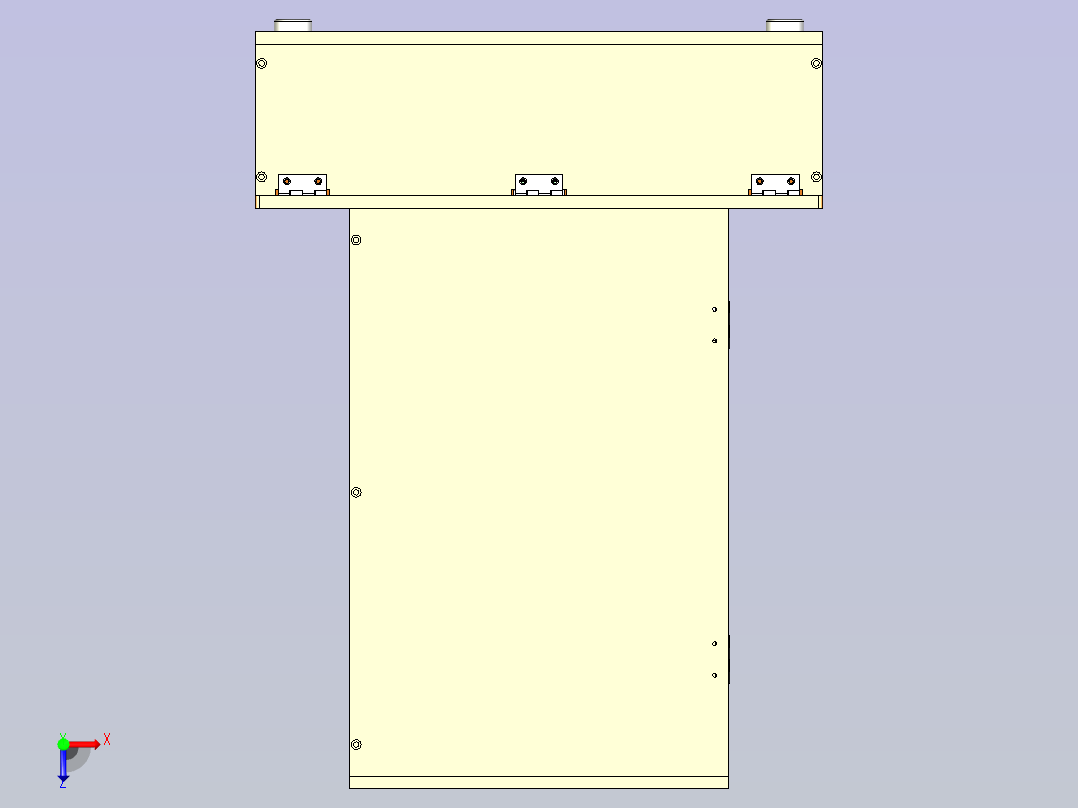 LED按键测试设备3D模型俯视图