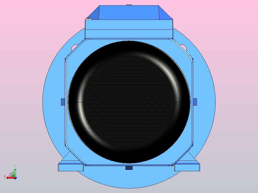 IM B35 H80-180(YE2、YE3)通用电机[YE3-100L1-4-B35]后视图