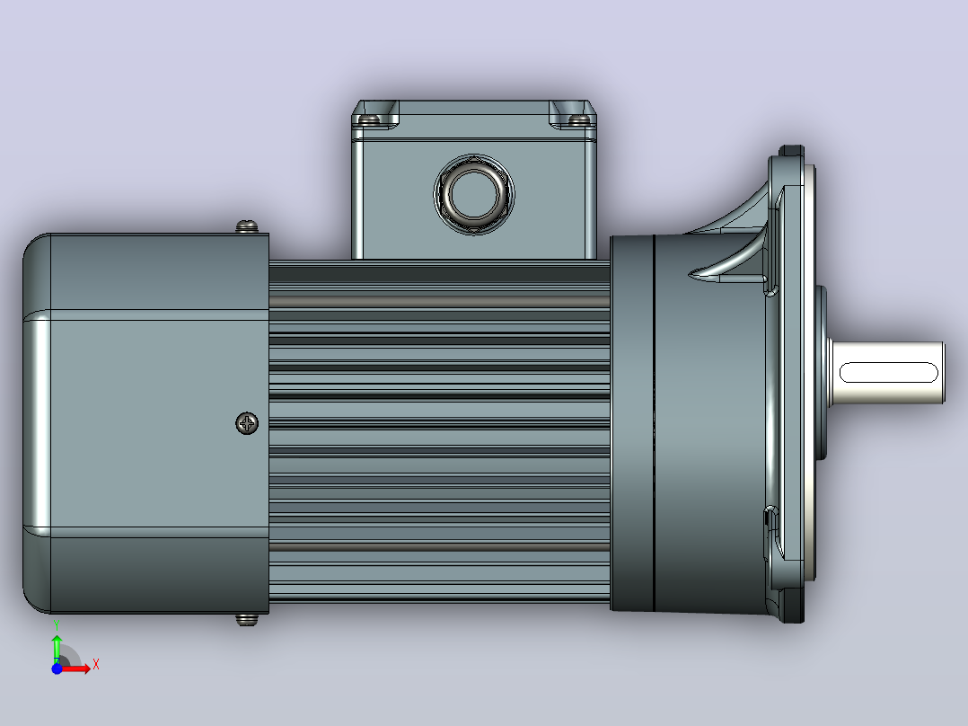 JSCC变频减速电机 f250v01-L前视图