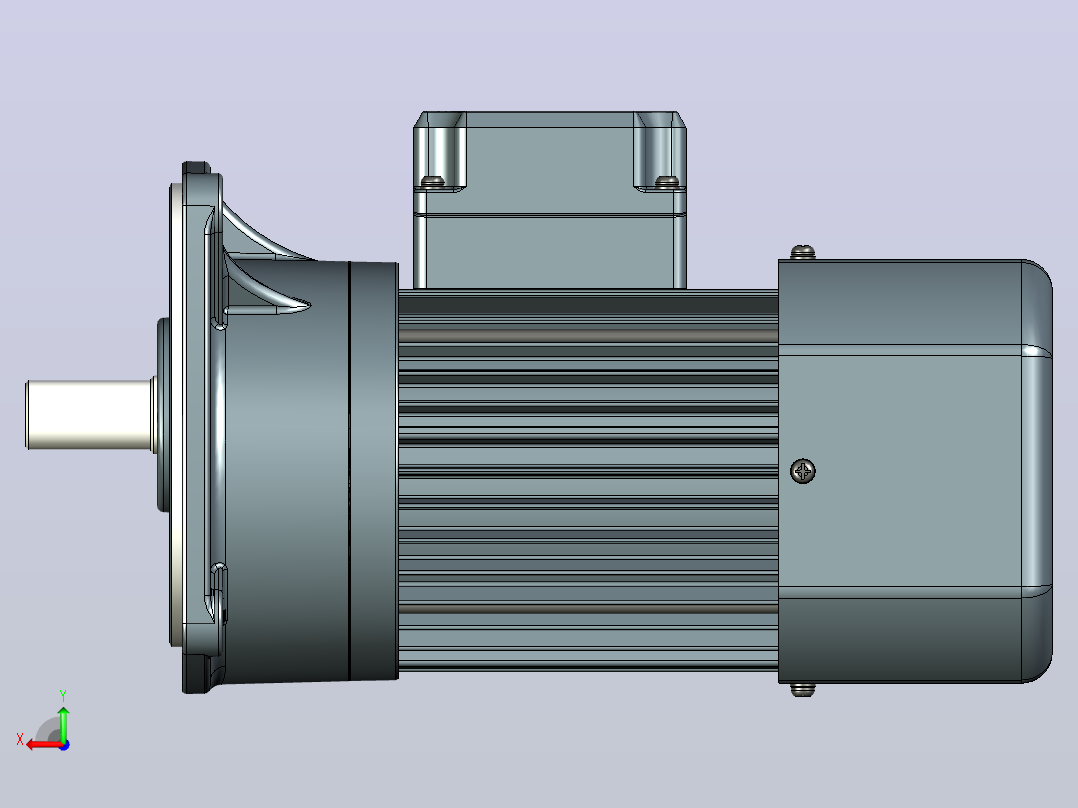 JSCC变频减速电机 f250v01-L后视图