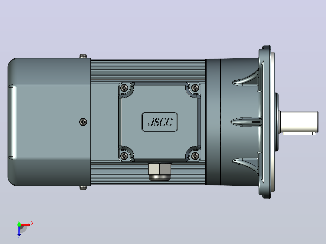 JSCC变频减速电机 f250v01-L俯视图