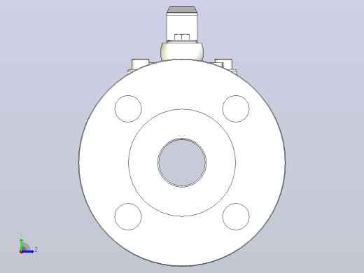 DN40-PN63锻钢浮动球阀[DN40-PN63]左视缩略图